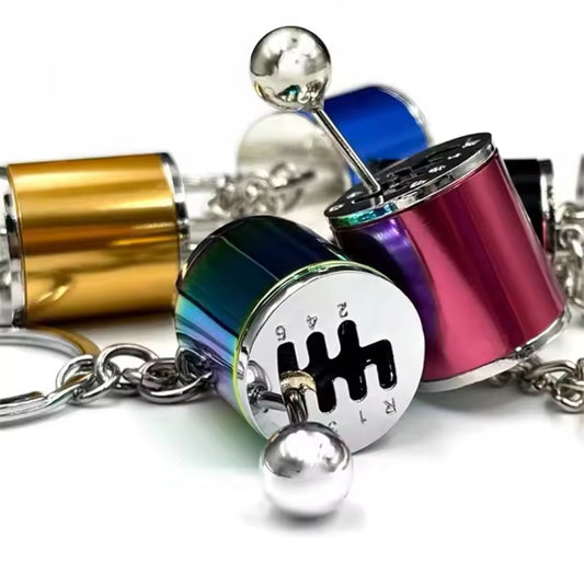 🏁 Gear Shift Keychain – Mini 6-Speed Shifter